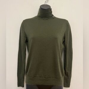 Banana Republic Extra Fine Merino Mock Turtleneck Sweater, Size XS